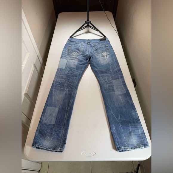 True Religion Billy Strange Brew First Edition extremely Distressed Jeans Sz 32 - Picture 13 of 14